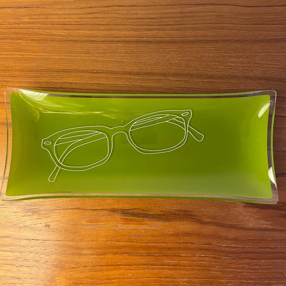 Vintage Joseph Joseph Scribbles Series Glass Tray 2002